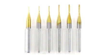 2479 PPLS 回路基板用 切削 エンドミル 超硬刃 先端直径:0.5-1.0mmアソート