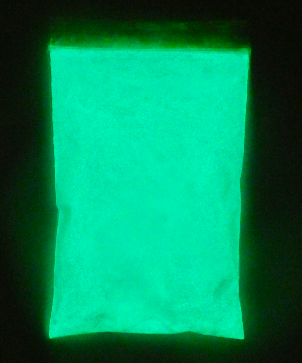 159 PPLS (蓄光)夜光粉末 ④外観:水色 発光:青緑 100g