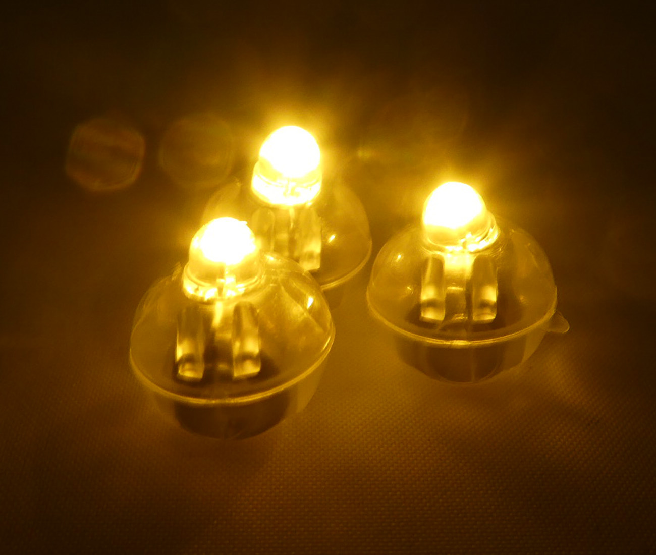 4012 PPLS 超小型LEDバルーンライト 電池内蔵 丸型ミニライト 常時点灯タイプ イエロー 40個入