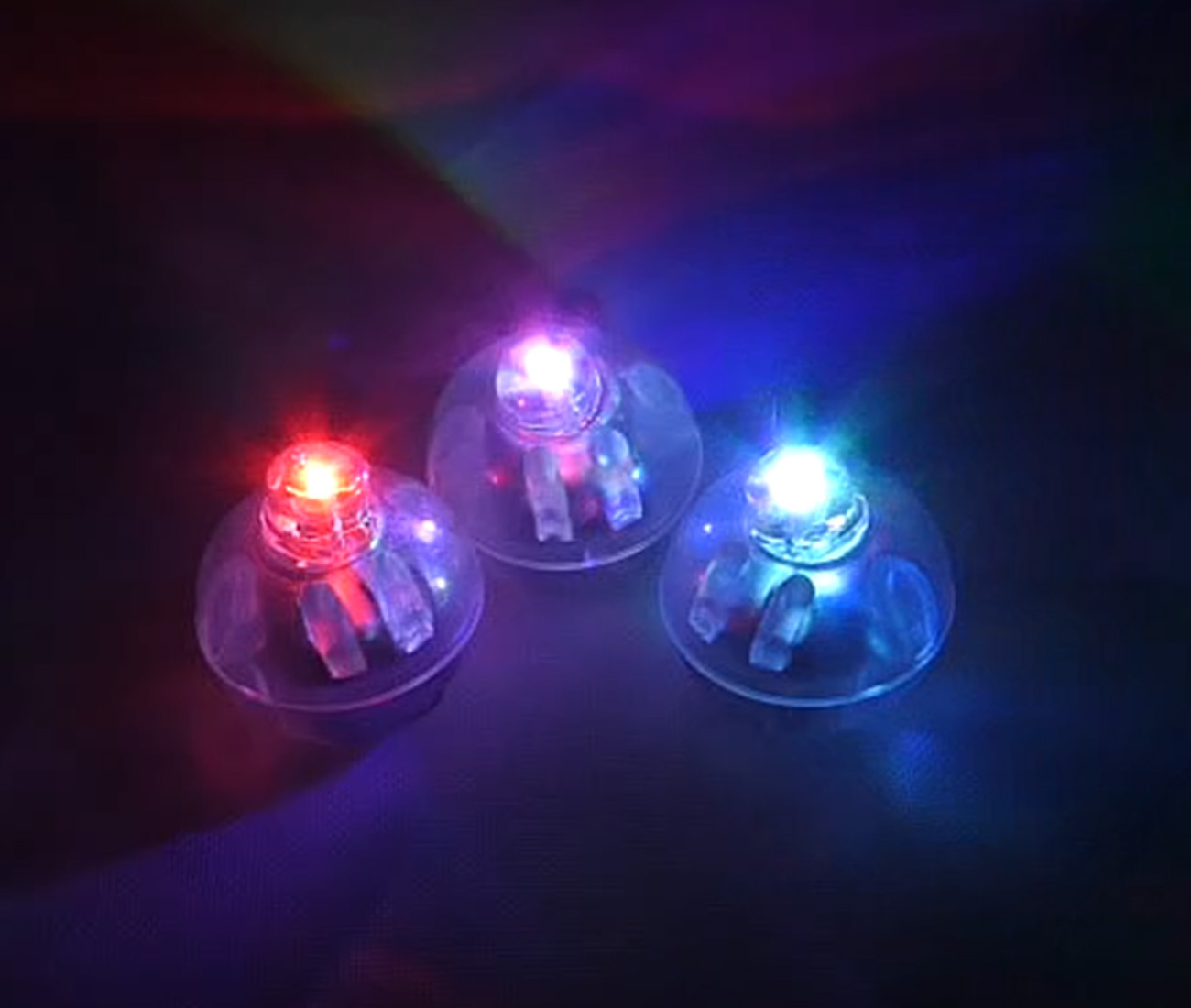 4013 PPLS 超小型LEDバルーンライト 電池内蔵 丸型ミニライト 点滅タイプ カラフル 40個入
