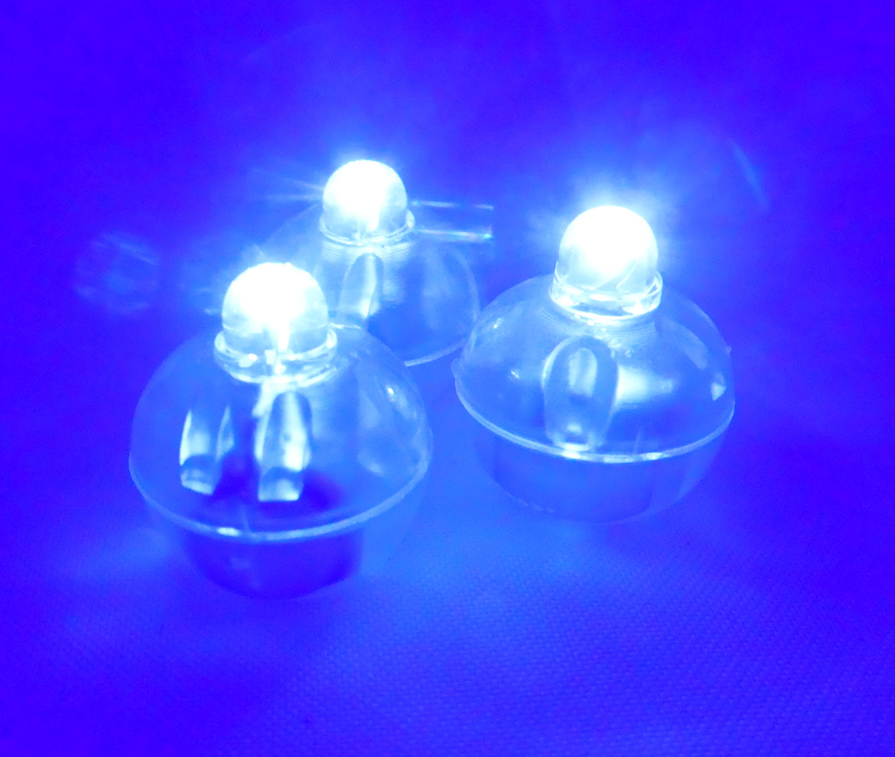 4017 PPLS 超小型LEDバルーンライト 電池内蔵 丸型ミニライト 常時点灯タイプ ブルー 40個入