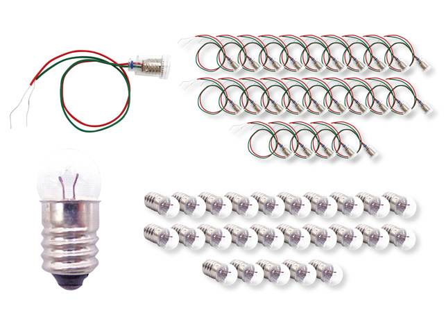 3267 PPLS  豆電球＋ソケット（コードあり） 各25個セット