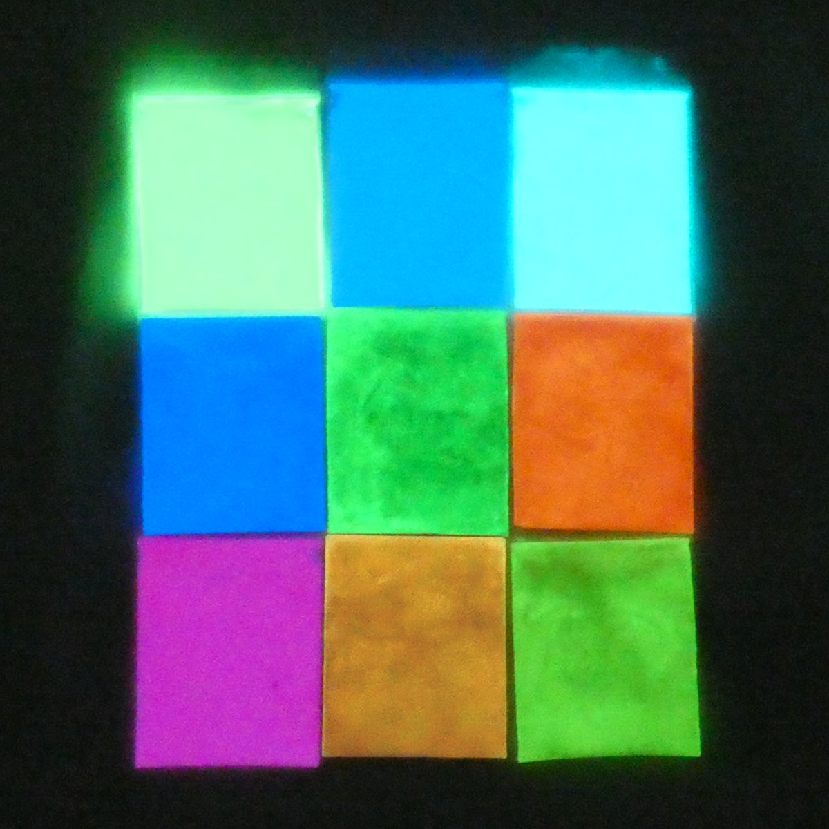 165 PPLS (蓄光)夜光粉末 9種類アソート 10g